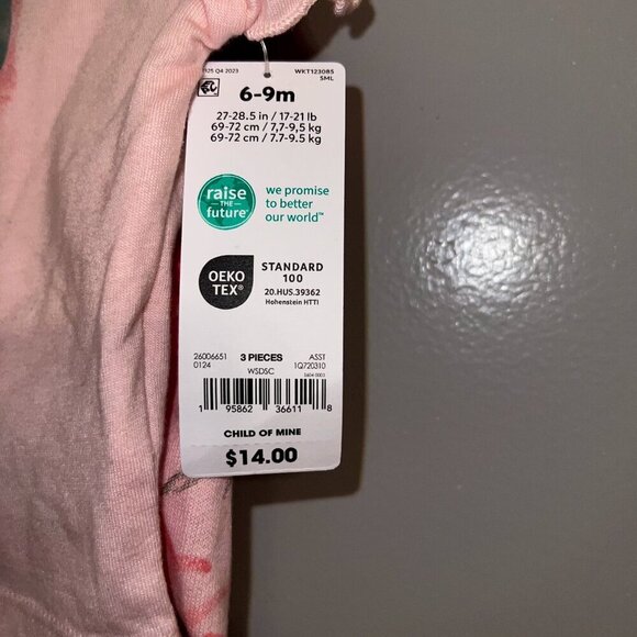 NWT Carter's Baby Girl Shorts Outfit Set, 3-Piece Giraffe Size 6-9M - Picture 6 of 6